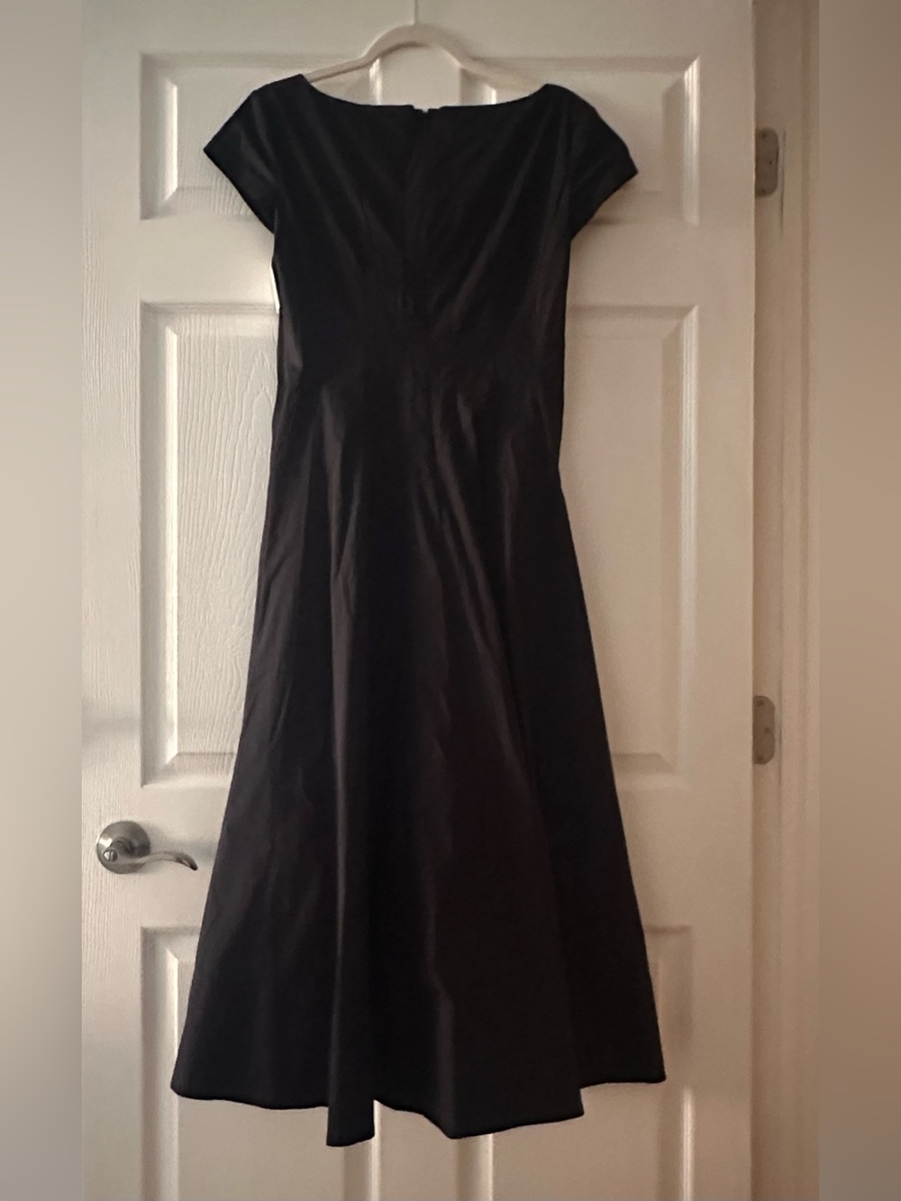 STAUD Wells Stretch Cotton Fit & Flare Midi Dress - Picture 5 of 8